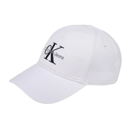 CKJ 모노그램 엠브로이더리 볼캡 화이트 / HX0263391