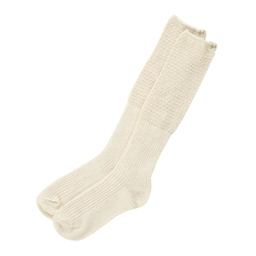 루즈핏 니트 콤비 레그워머 아이보리 / FLOTEA3L07