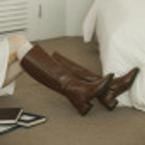 롱 부츠 브라운 4cm / FLPREF3W04