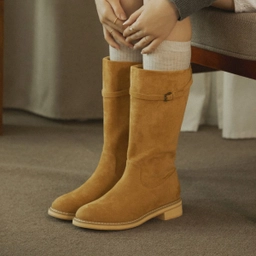 미들 부츠 베이지 4cm / FLPREF3W07