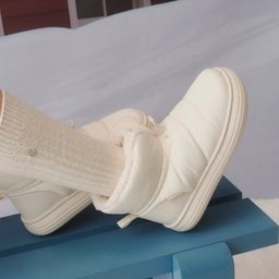 머피스 패딩 숏 부츠 아이보리 / FLOTEF4W31