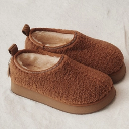 벌루니 플랫폼 클로그 퍼 카멜 / FLOTEF4W18