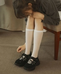 벨크로 스니커즈 블랙 4cm / FLPREF3W10