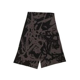 N.S JACQUARD MUFFLER - BLACK / NM65AC04M1