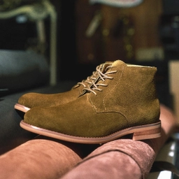 소가죽 3cm 네이선 서비스 부츠 모스 브라운 남성 / FLCCFA3M05