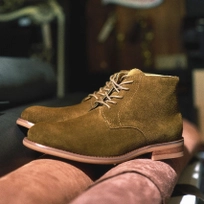 소가죽 3cm 네이선 서비스 부츠 모스 브라운 남성 / FLCCFA3M05