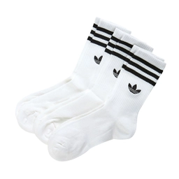 쿠션드 크루 삭스 3P 화이트 / JP1275