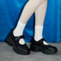 로미타 플랫폼 벨크로 메리제인슈즈 블랙 / FLOTFA1W05