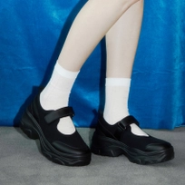 로미타 플랫폼 벨크로 메리제인슈즈 블랙 / FLOTFA1W05