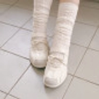 로마리 레이스업 스니커즈 아이보리 / FLOTFA1W18