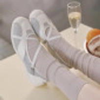 로마리 밴딩 플랫 스니커즈 화이트 / FLOTFA1W13