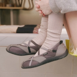 로마리 밴딩 플랫 스니커즈 다크 그레이 / FLOTFA1W12