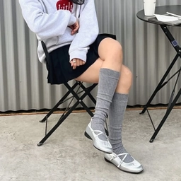 토리 발레리나 스니커즈 실버 2.5cm / FLPRFA1W02