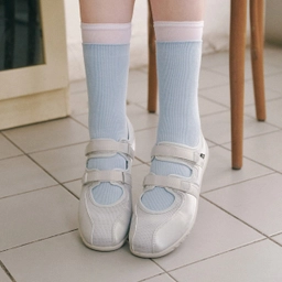 로마리 투 스트랩 플랫 스니커즈 라이트 그레이 / FLOTFA1W16