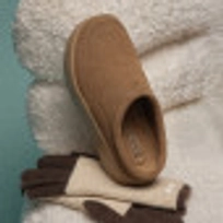 스웨이드 스너기 클로그 카멜 / FLCCFA3U31