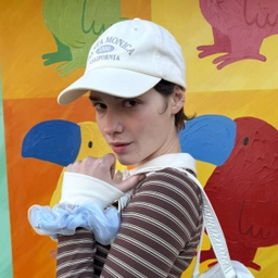 레터링 볼캡 화이트 / FLOTFA1H15