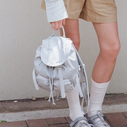 말리부 글로시 백팩 미니 그레이 / FLOTFA1B03