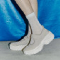 로미타 플랫폼 벨크로 메리제인슈즈 베이지 / FLOTFA1W04