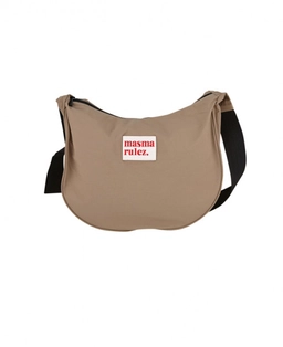 하프문 크로스백 카키 베이지