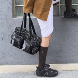 글로시 더플백 블랙 / FLOTFA1B08