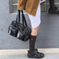 글로시 더플백 블랙 / FLOTFA1B08