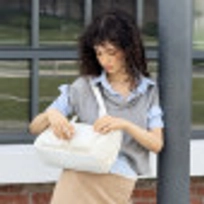 글로시 더플백 화이트 / FLOTFA1B09