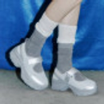 로미타 플랫폼 벨크로 메리제인슈즈 실버 / FLOTFA2W39