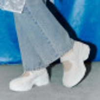 로미타 플랫폼 벨크로 메리제인슈즈 화이트 / FLOTFA2W38