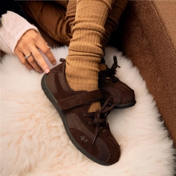 로마리 스웨이드 레이스업 스니커즈 브라운 / FLOTFA3W41