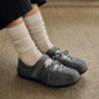 로마리 스웨이드 레이스업 스니커즈 그레이 / FLOTFA3W43