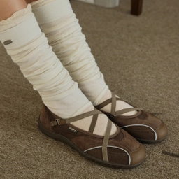 로마리 스웨이드 밴딩 스니커즈 라이트 브라운 / FLOTFA3W58