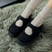 로미타 스웨이드 플랫폼 벨크로 메리제인슈즈 블랙 / FLOTFA3W52