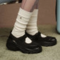 로미타 플랫폼 글로시 메리제인슈즈 블랙 / FLOTFA3W54