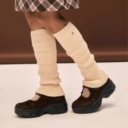 로미타 스웨이드 플랫폼 벨크로 메리제인슈즈 브라운 / FLOTFA3W53