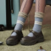 로미타 플랫폼 글로시 메리제인슈즈 그레이 / FLOTFA3W55