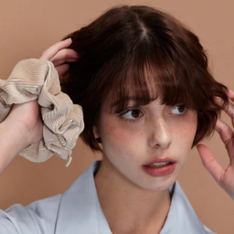 코듀로이 헤어 스크런치 베이지 / FLOTFA3A05