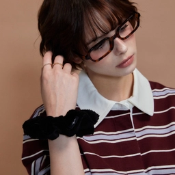 코듀로이 헤어 스크런치 블랙 / FLOTFA3A04