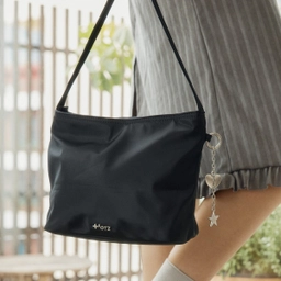 나일론 숄더백 블랙 / FLOTFA3B05