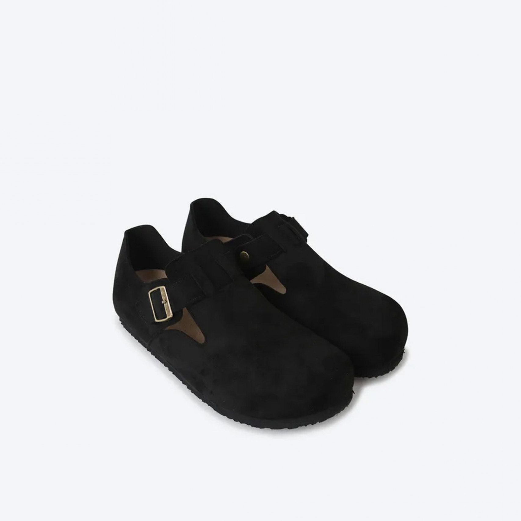 스웨이드 버클 슬립온 블랙 / HPCV4FA40219