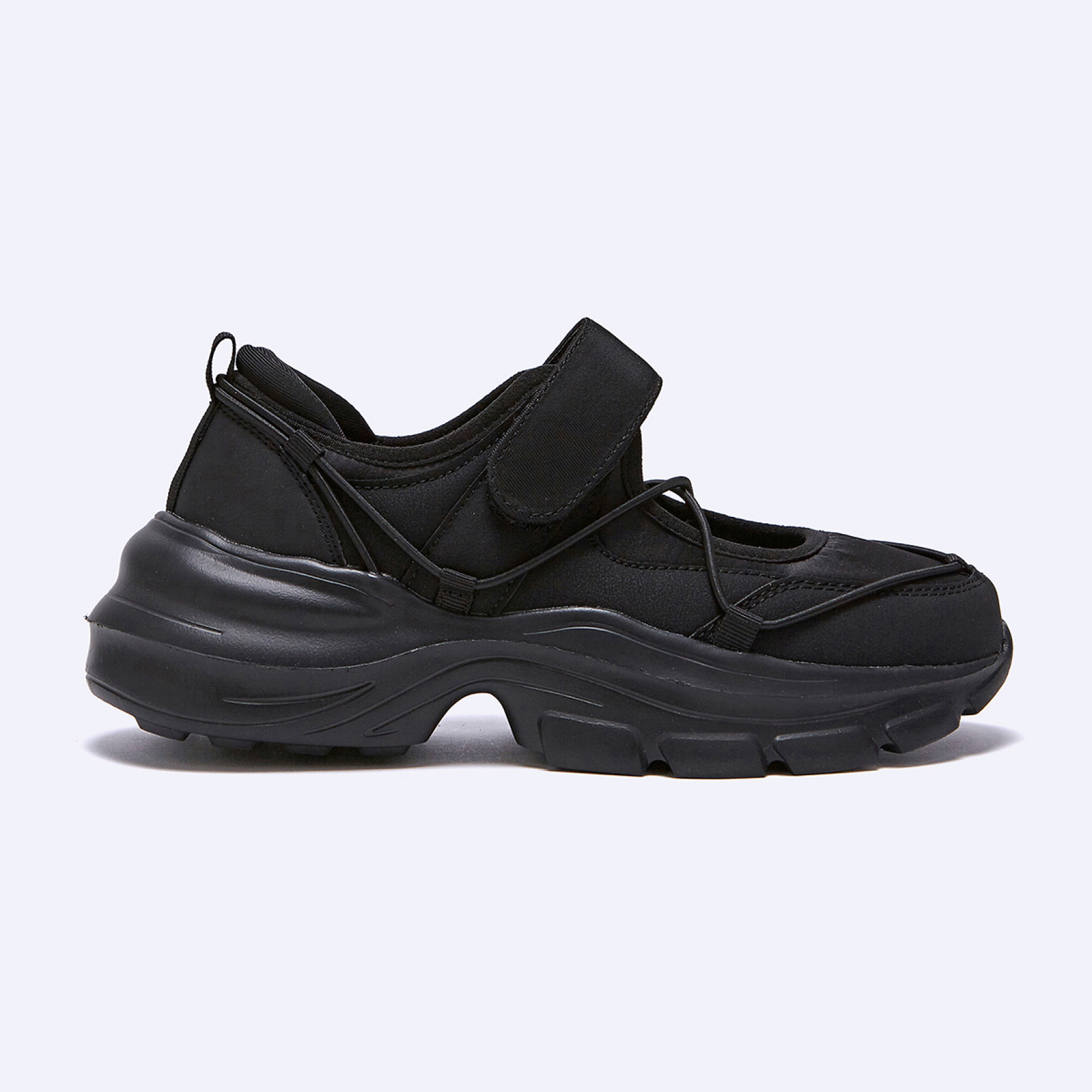 멀티스트랩 메리제인 플랫폼 스니커즈 블랙 여성 / HPWPDFB90119