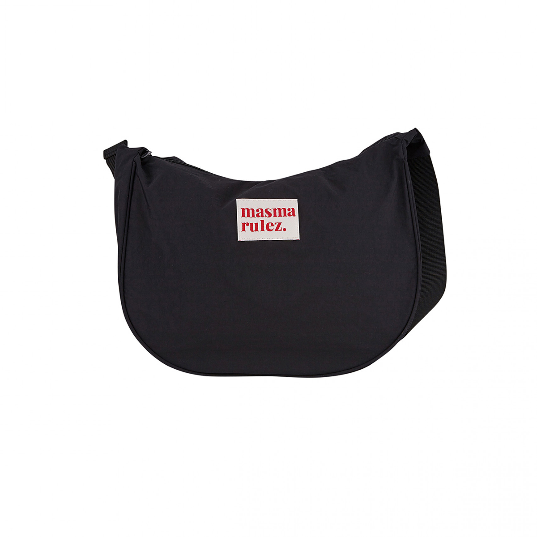 하프문 크로스백 블랙