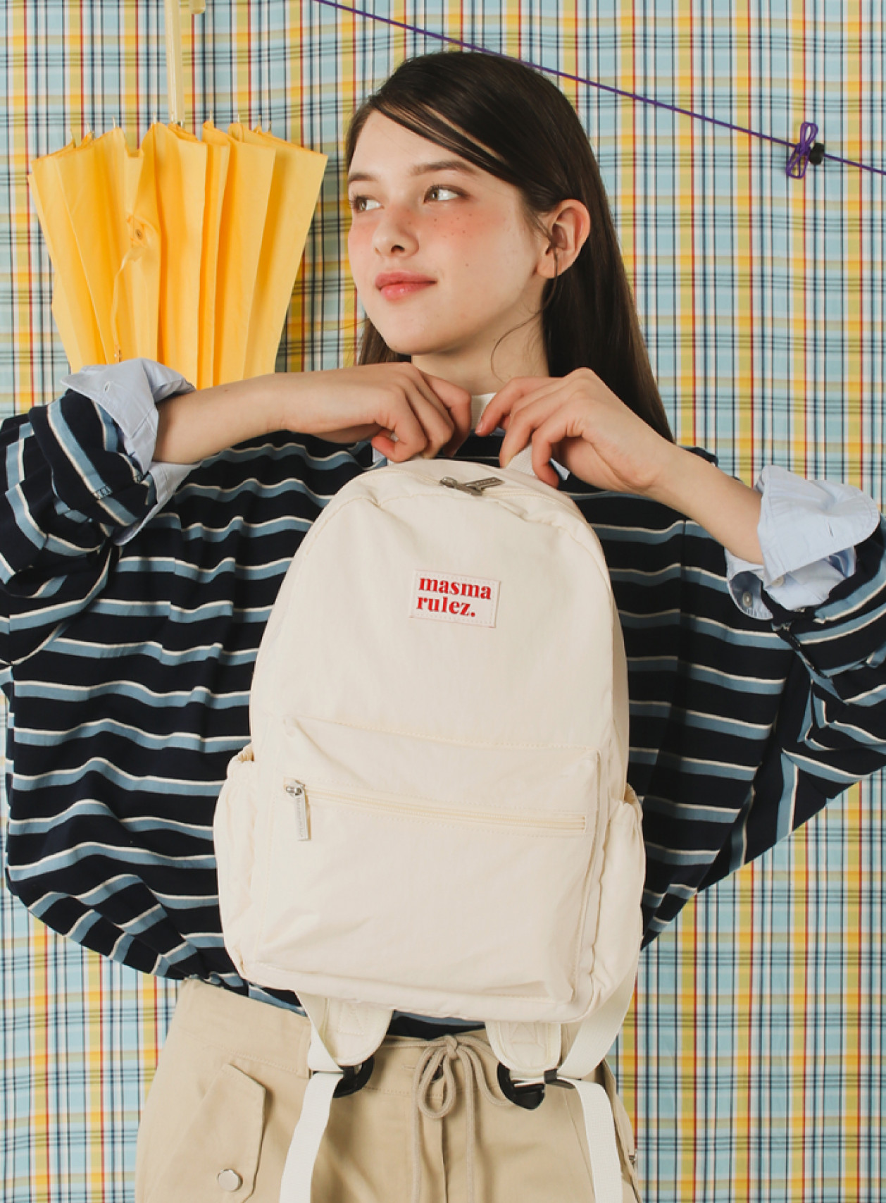 미니 데일리 백팩 버터 크림