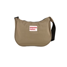 하프문 크로스백 카키 베이지