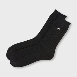 케이블 니트 삭스 블랙 / FLOTFA3L08