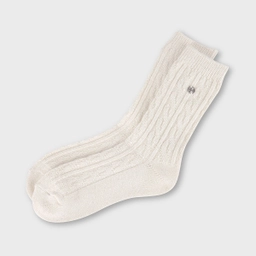 케이블 니트 삭스 아이보리 / FLOTFA3L10