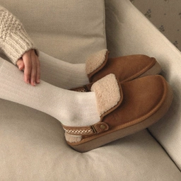 벌루니 플랫폼 밴딩 슬라이드 카멜 여성 / FLOTFF4U19