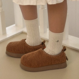 벌루니 플랫폼 퍼 클로그 카멜 / FLOTFF4W18