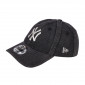 MLB 뉴욕 양키스 스노우 워싱 데님 언스트럭쳐 볼캡 블랙 / 14881502
