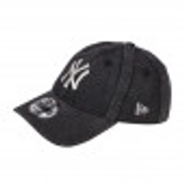 MLB 뉴욕 양키스 스노우 워싱 데님 언스트럭쳐 볼캡 블랙 / 14881502