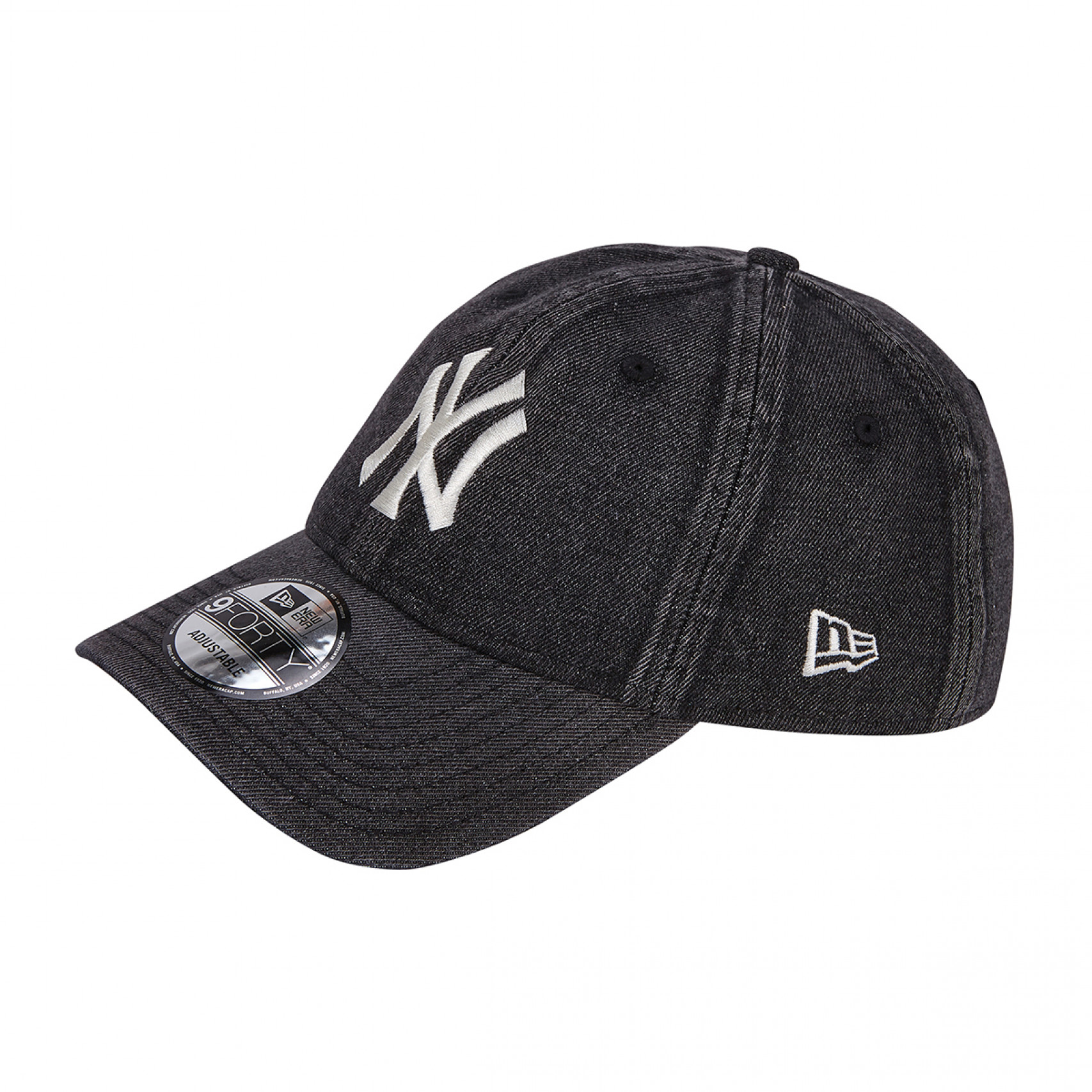 MLB 뉴욕 양키스 스노우 워싱 데님 언스트럭쳐 볼캡 블랙 / 14881502